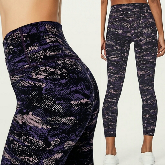 lululemon athletica Pants - Lululemon align pant legging purple thunder camo 4